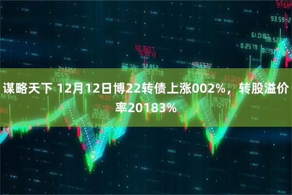 谋略天下 12月12日博22转债上涨002%，转股溢价率20183%
